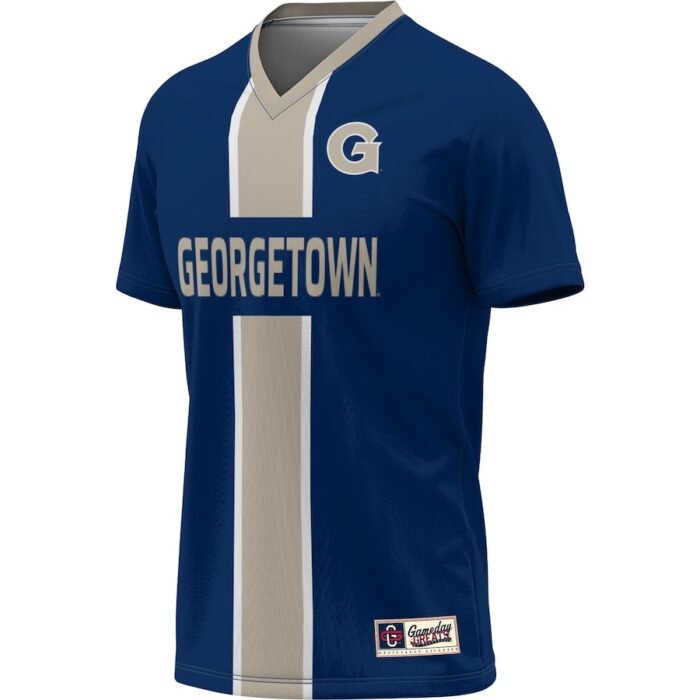 #1 Georgetown Hoyas ProSphere Mens Soccer Jersey - Navy SKU:200533203