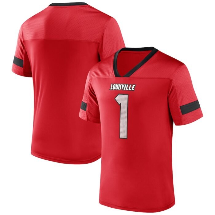 #1 Louisville Cardinals Fanatics Branded Kickoff Winner Replica Jersey - Red SKU:5144326