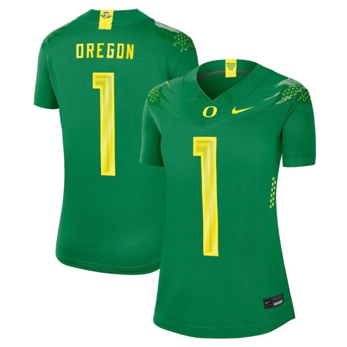 #1 Oregon Ducks Nike Womens Game Jersey - Green SKU:4169103