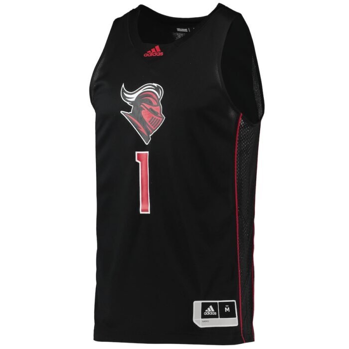 #1 Rutgers Scarlet Knights adidas Swingman Basketball Jersey - Black SKU:4281016
