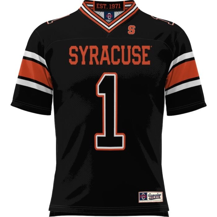 #1 Syracuse Orange ProSphere Football Jersey - Black SKU:200594324
