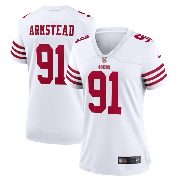 Arik Armstead San Francisco 49ers Nike Womens Player Game Jersey - White SKU:4825972
