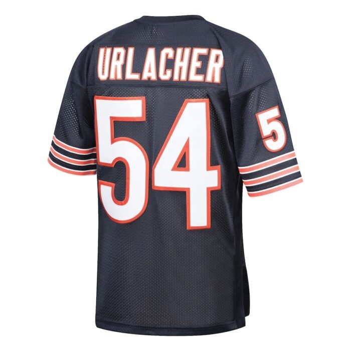 Brian Urlacher Chicago Bears Mitchell & Ness 2001 Authentic Throwback Retired Player Jersey - Navy SKU:3615652