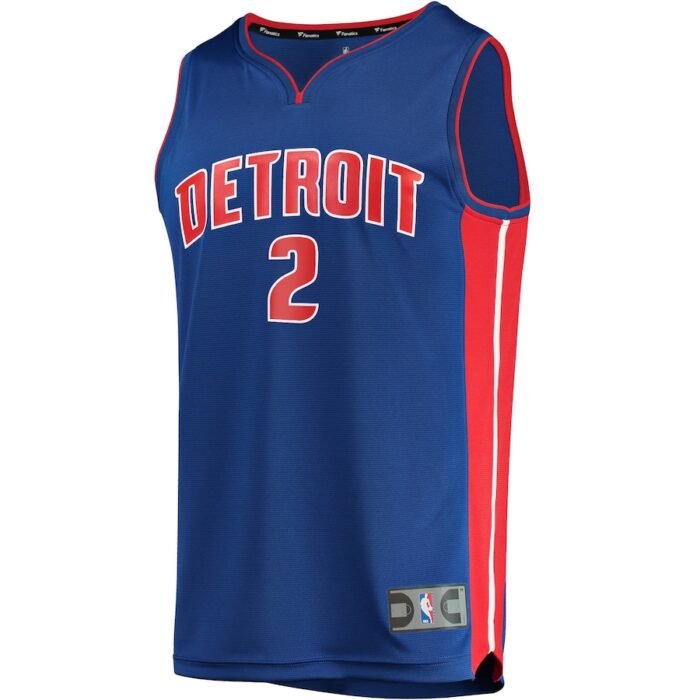 Cade Cunningham Detroit Pistons Fanatics Branded 2021 NBA Draft First Round Pick Fast Break Replica Jersey Blue - Icon Edition SKU:4432051