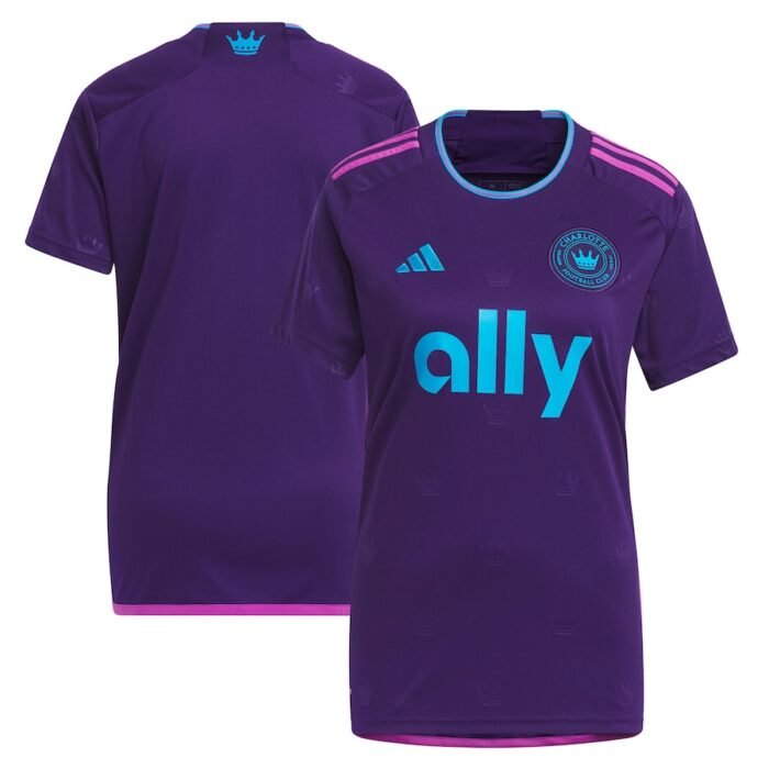 Charlotte FC adidas Womens 2023 Crown Jewel Kit Replica Jersey - Purple SKU:5274086