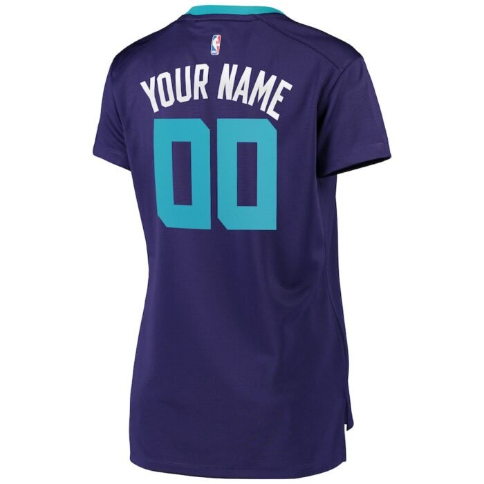 Charlotte Hornets Fanatics Branded Womens Fast Break Replica Custom Jersey Purple - Statement Edition SKU:2984255