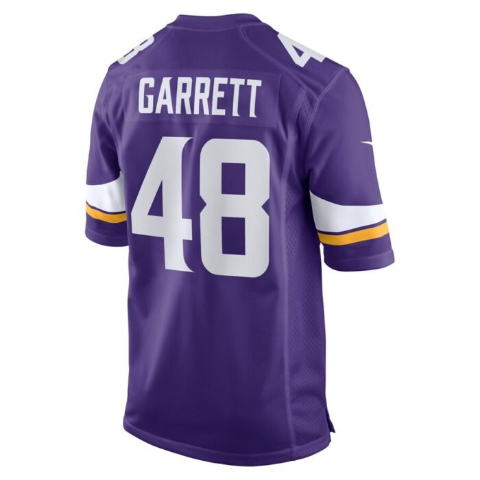 Chris Garrett Minnesota Vikings Nike Home Game Player Jersey - Purple SKU:5275509