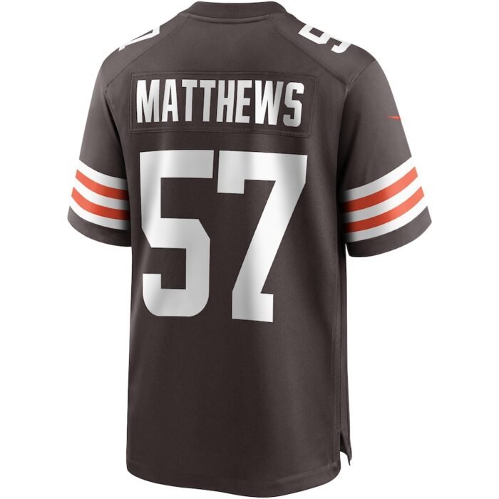 Clay Matthews Cleveland Browns Nike Game Retired Player Jersey - Brown SKU:3974157