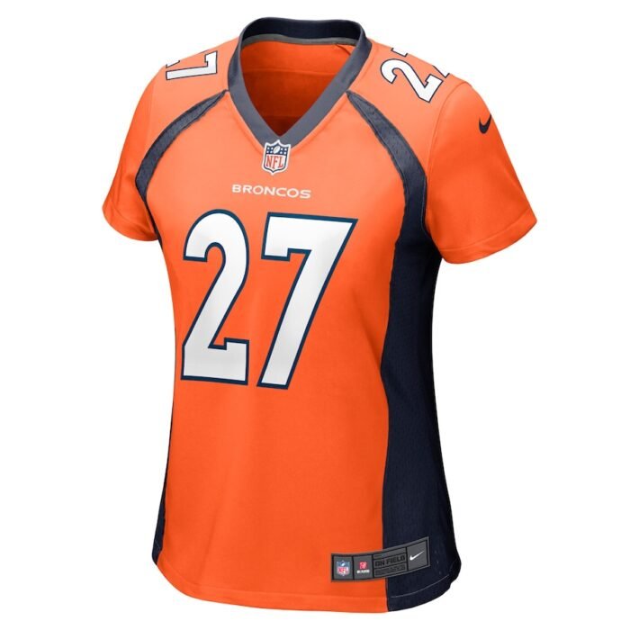 Damarri Mathis Denver Broncos Nike Womens Game Player Jersey - Orange SKU:5113281