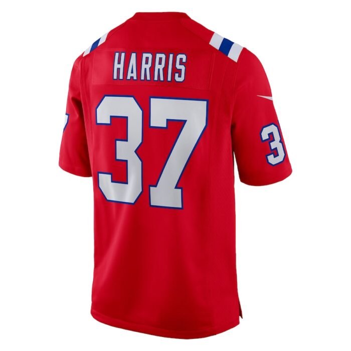 Damien Harris New England Patriots Nike Alternate Game Jersey - Red SKU:4753191