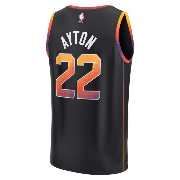 Deandre Ayton Phoenix Suns Fanatics Branded Fast Break Replica Player Jersey - Statement Edition - Black SKU:4793121