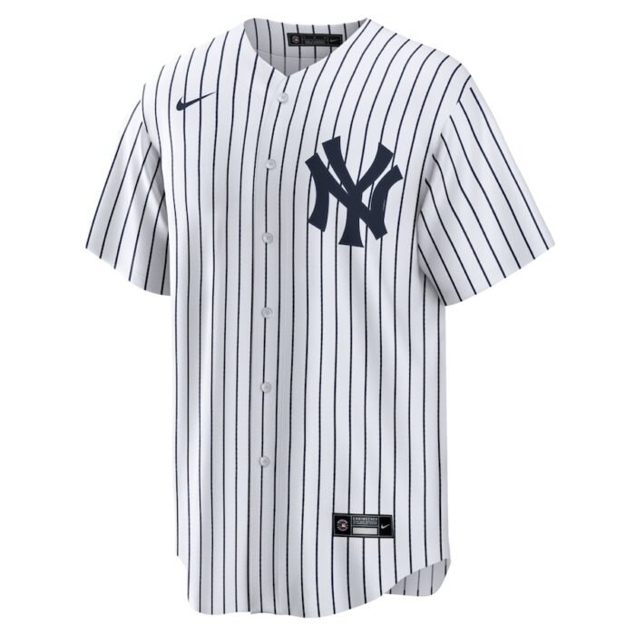 Derek Jeter New York Yankees Nike Replica Jersey - White/Navy SKU:3835468