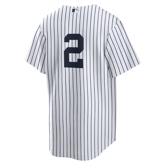 Derek Jeter New York Yankees Nike Replica Jersey - White/Navy SKU:3835468