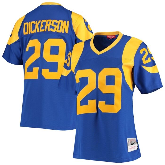 Eric Dickerson Los Angeles Rams Mitchell & Ness Womens Legacy Replica Team Jersey - Royal SKU:4023999