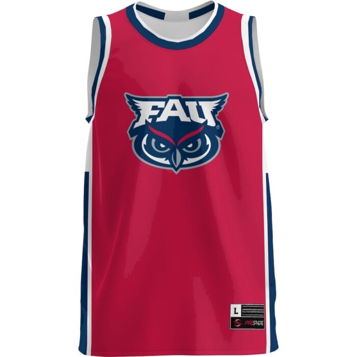 FAU Owls Basketball Jersey - Red SKU:4726023