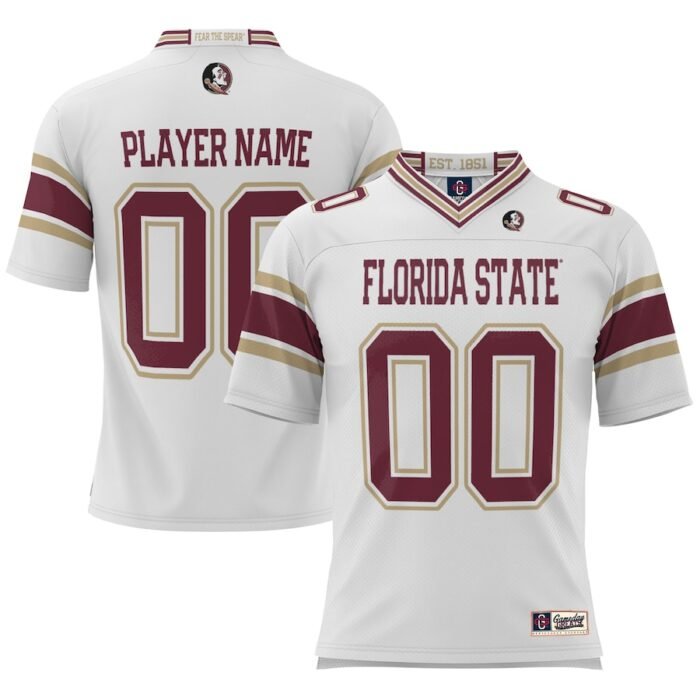 Florida State Seminoles ProSphere Youth NIL Pick-A-Player Football Jersey - White SKU:5183430