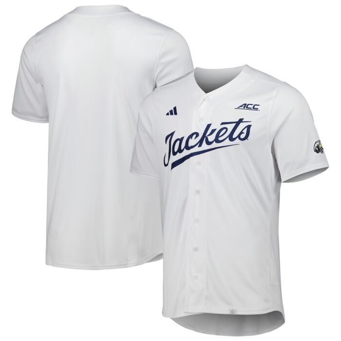 GA Tech Yellow Jackets adidas Team Baseball Jersey - White SKU:4905338