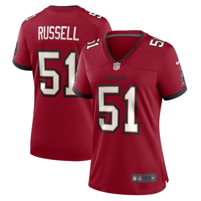 J.J. Russell Tampa Bay Buccaneers Nike Womens Game Player Jersey - Red SKU:5120902