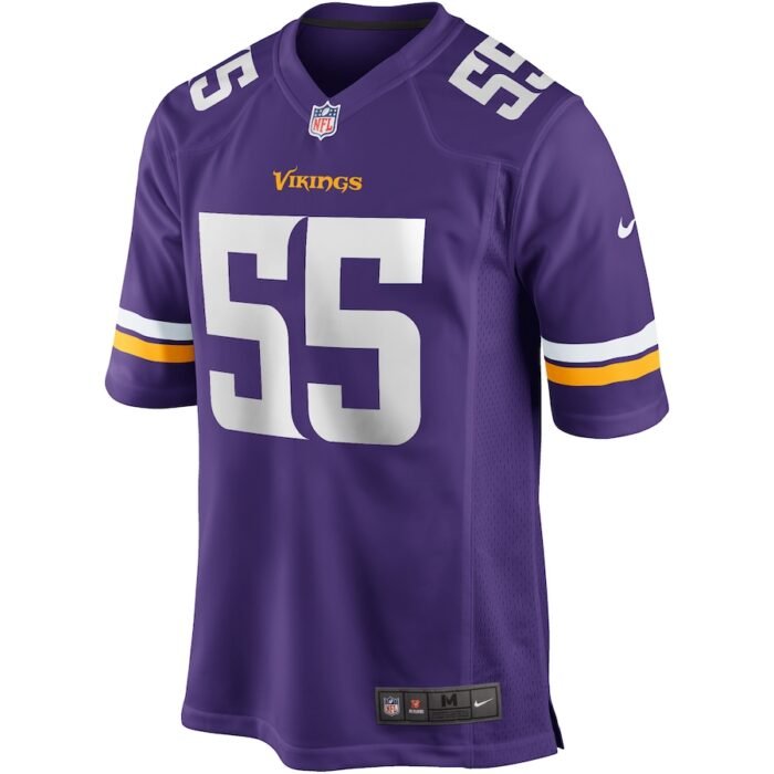Jack Del Rio Minnesota Vikings Nike Game Retired Player Jersey - Purple SKU:3994762