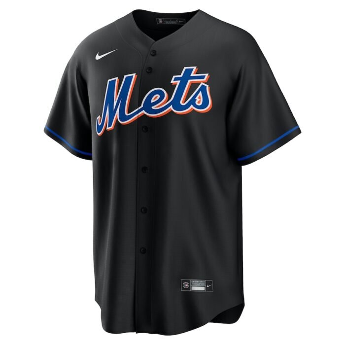 Jacob deGrom New York Mets Nike 2022 Alternate Replica Player Jersey - Black SKU:4372090