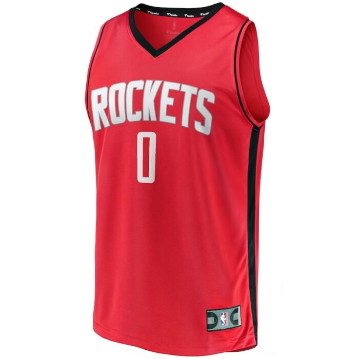 Jalen Green Houston Rockets Fanatics Branded 2021 NBA Draft First Round Pick Fast Break Replica Jersey Red - Icon Edition SKU:4432053
