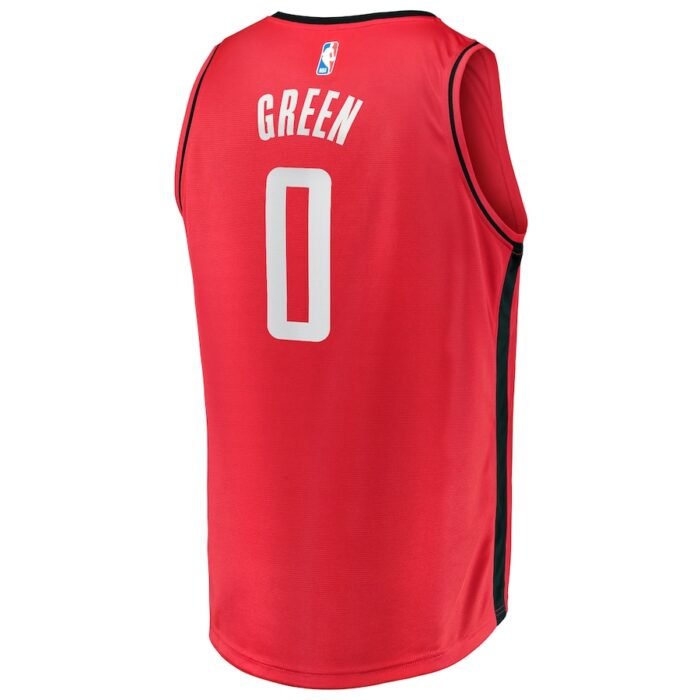 Jalen Green Houston Rockets Fanatics Branded 2021 NBA Draft First Round Pick Fast Break Replica Jersey Red - Icon Edition SKU:4432053