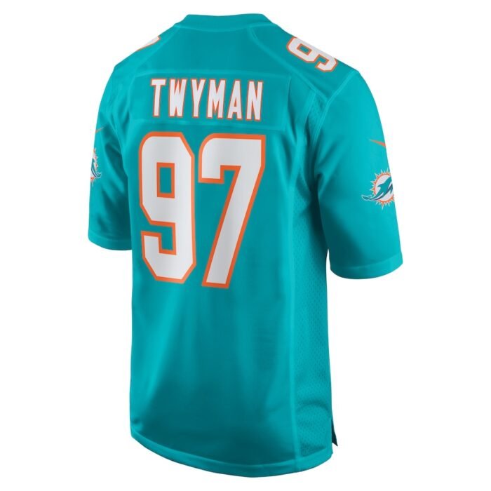 Jaylen Twyman Miami Dolphins Nike Home Game Player Jersey - Aqua SKU:5288953