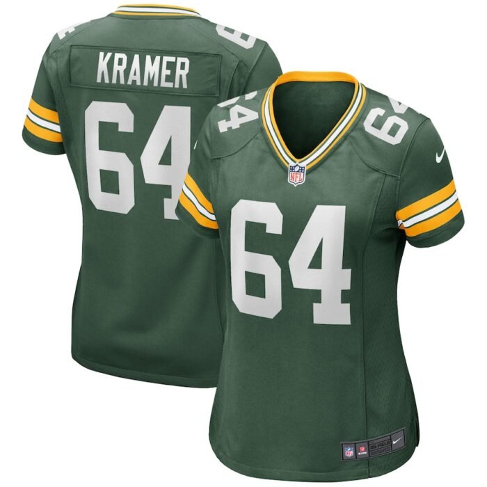 Jerry Kramer Green Bay Packers Nike Womens Game Retired Player Jersey - Green SKU:3974300