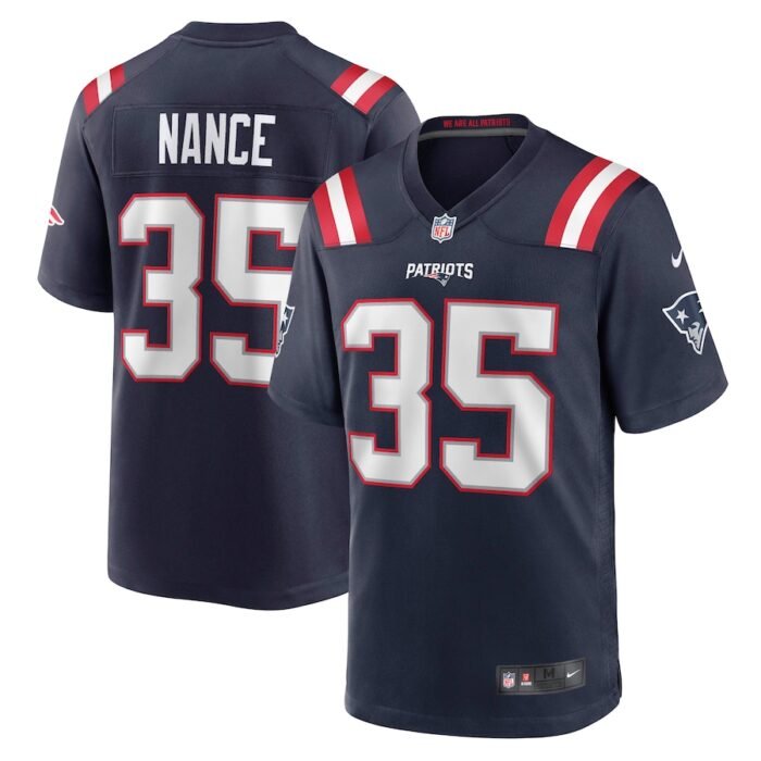Jim Nance New England Patriots Nike Retired Player Jersey - Navy SKU:4254522