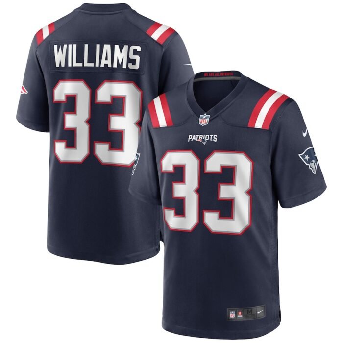 Joejuan Williams New England Patriots Nike Game Jersey - Navy SKU:4027937