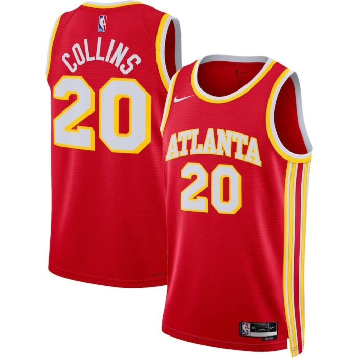 John Collins Atlanta Hawks Nike Unisex Swingman Jersey - Association Edition - Red SKU:4650388
