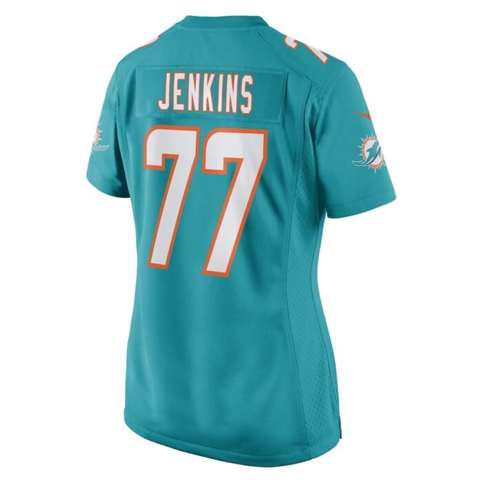 John Jenkins Miami Dolphins Nike Womens Game Player Jersey - Aqua SKU:5115612