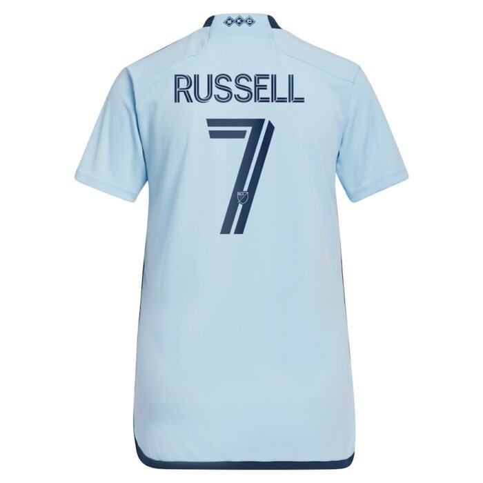 Johnny Russell Sporting Kansas City adidas Womens 2023 Hoops 4.0 Replica Player Jersey - Light Blue SKU:5351458