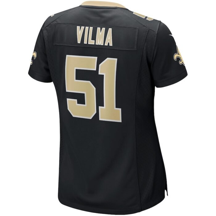 Jonathan Vilma New Orleans Saints Nike Womens Game Retired Player Jersey - Black SKU:3994876
