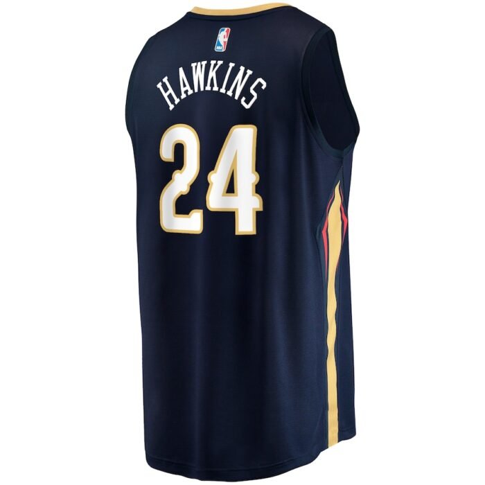 Jordan Hawkins New Orleans Pelicans Fanatics Branded Youth 2023 NBA Draft First Round Pick Fast Break Replica Jersey - Icon Edition - Navy SKU:200316456
