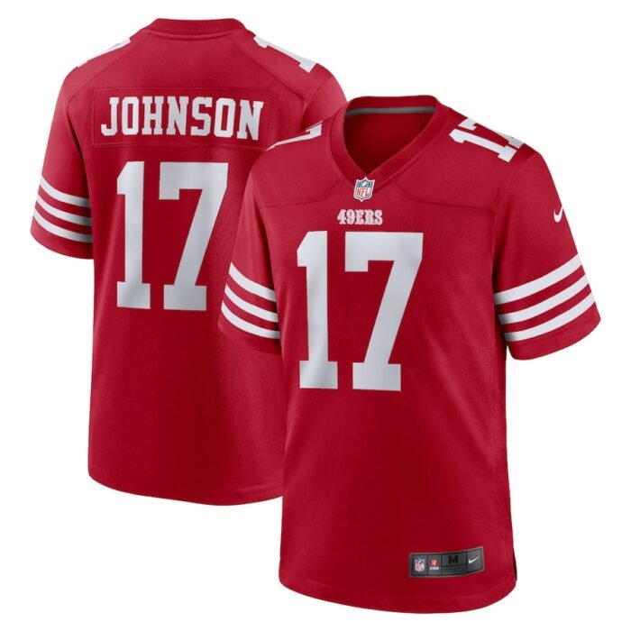 Josh Johnson San Francisco 49ers Nike Home Game Player Jersey - Scarlet SKU:5275863