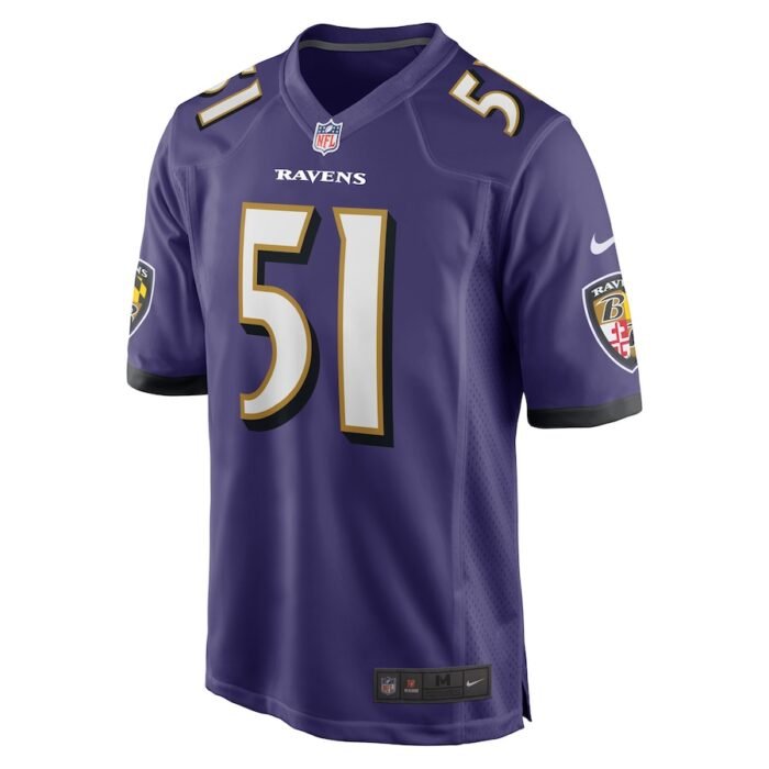 Josh Ross Baltimore Ravens Nike Game Player Jersey - Purple SKU:5110786