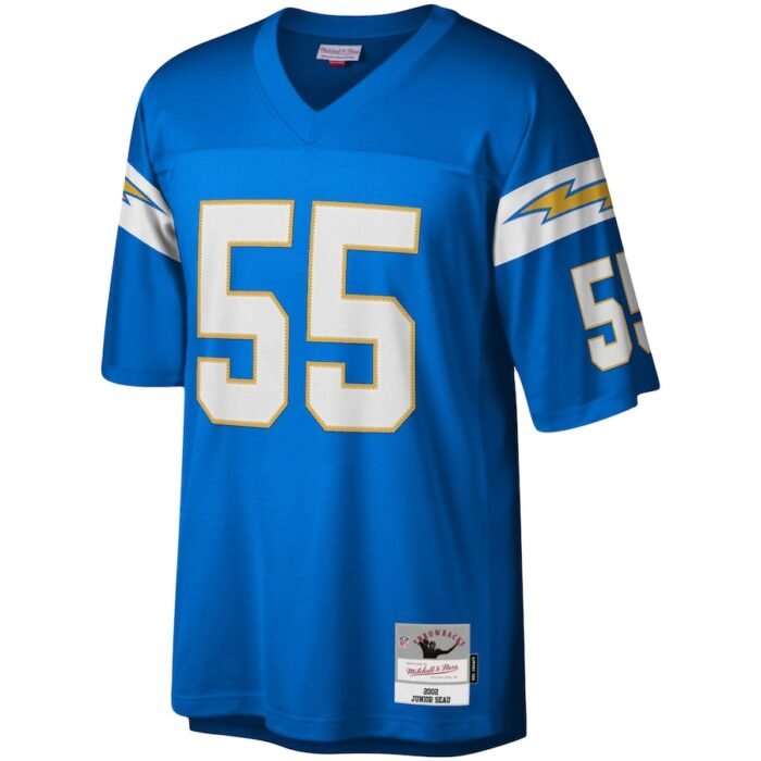 Junior Seau Los Angeles Chargers Mitchell & Ness Big & Tall 2002 Retired Player Replica Jersey - Powder Blue SKU:4995071