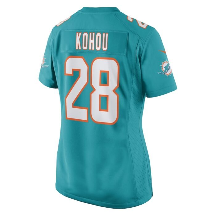 Kader Kohou Miami Dolphins Nike Womens Game Player Jersey - Aqua SKU:5115599