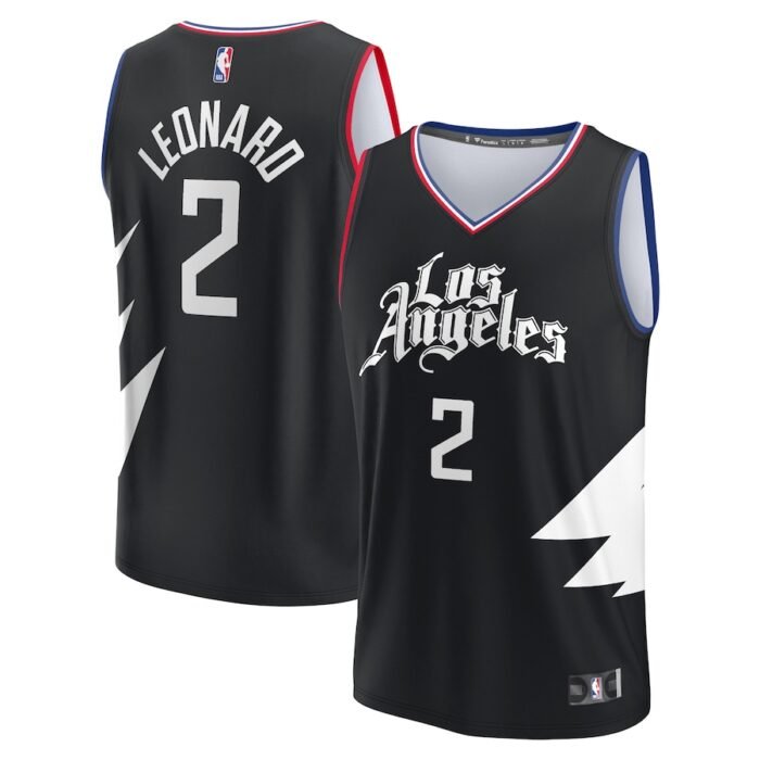 Kawhi Leonard LA Clippers Fanatics Branded Fast Break Replica Player Jersey - Statement Edition - Black SKU:4793093