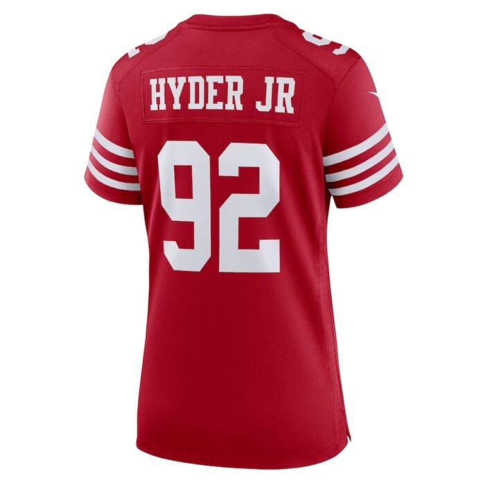 Kerry Hyder Jr. San Francisco 49ers Nike Womens Game Player Jersey - Scarlet SKU:5111171