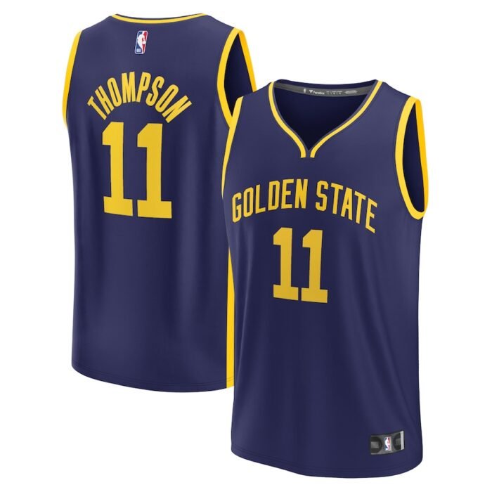Klay Thompson Golden State Warriors Fanatics Branded Youth Fast Break Player Jersey - Statement Edition - Navy SKU:4791590