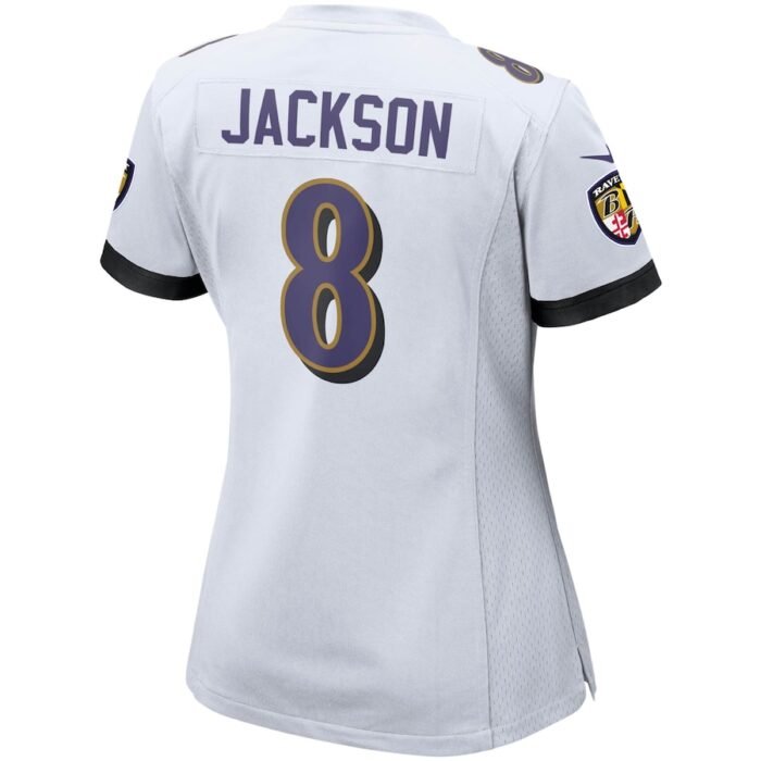Lamar Jackson Baltimore Ravens Nike Womens Game Jersey - White SKU:3435996