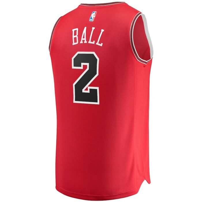 Lonzo Ball Chicago Bulls Fanatics Branded 2021/22 Fast Break Road Replica Jersey - Icon Edition - Red SKU:4509618