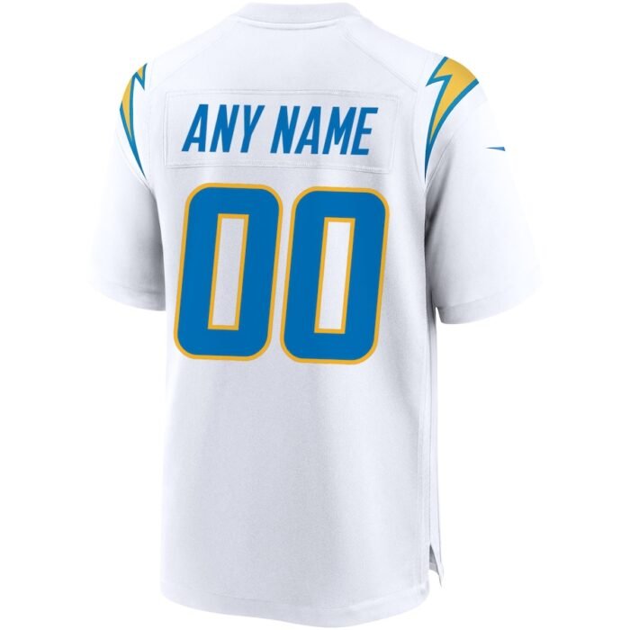 Los Angeles Chargers Nike Custom Game Jersey - White SKU:3889157