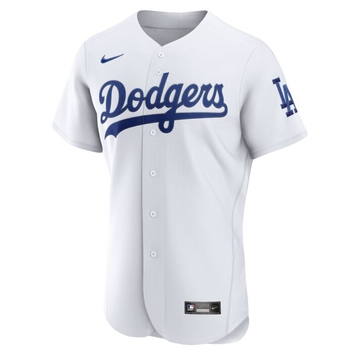 Los Angeles Dodgers Nike Home Authentic Team Jersey - White SKU:3590623