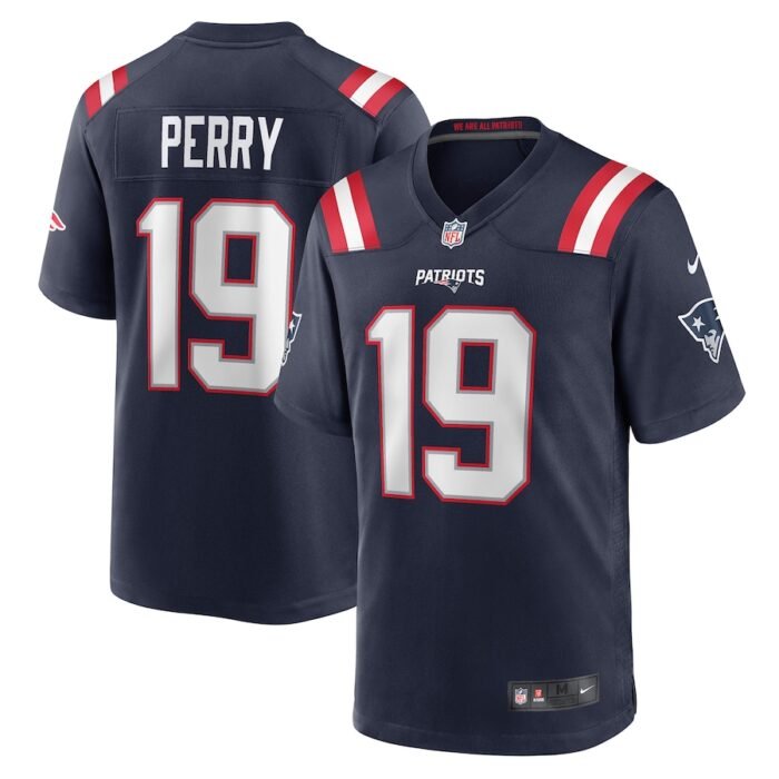 Malcolm Perry New England Patriots Nike Game Player Jersey - Navy SKU:4483932