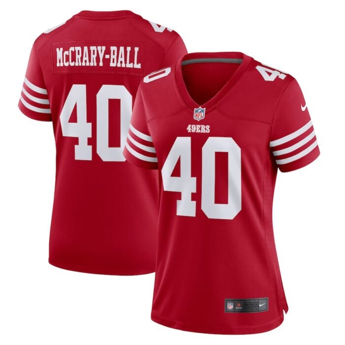 Marcelino McCrary-Ball San Francisco 49ers Nike Womens Game Player Jersey - Scarlet SKU:5111152