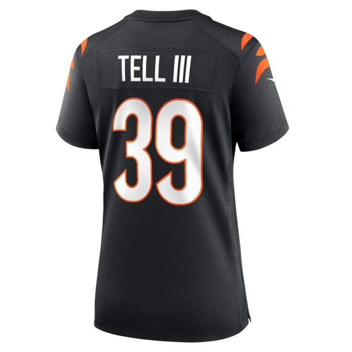 Marvell Tell III Cincinnati Bengals Nike Womens Game Player Jersey - Black SKU:5111762