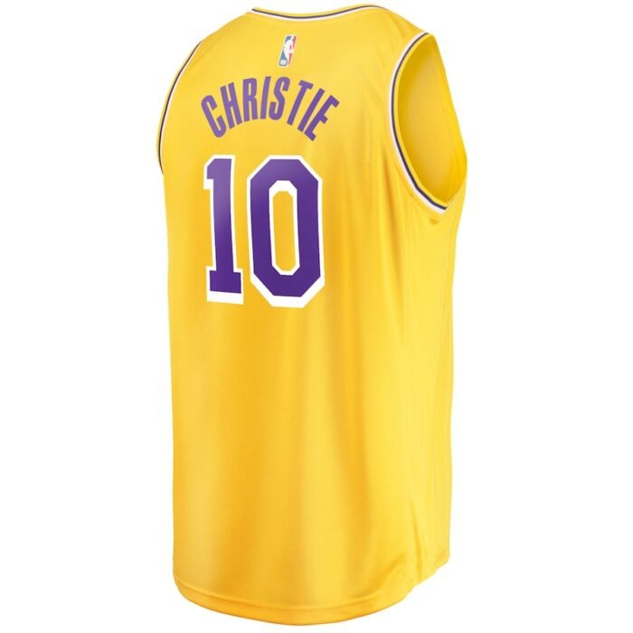 Max Christie Los Angeles Lakers Fanatics Branded Fast Break Replica Jersey - Icon Edition - Gold SKU:5203047